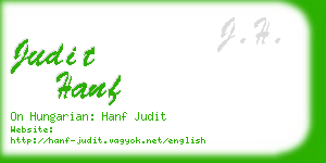 judit hanf business card